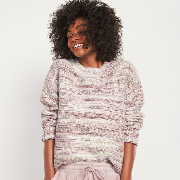Old Navy Oversized Cozy Space-Dye Sweater Large Tall - Picture 1 of 10